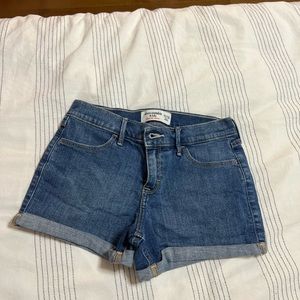 Dark Wash Abercrombie Shorts